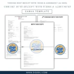 VIDEOKE RENT RECEIPT WITH TERMS & AGREEMENT (A4 SIZE) | CANVA TEMPLATE