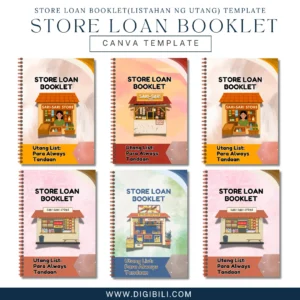 STORE LOAN BOOKLET (LISTAHAN NG UTANG) | CANVA TEMPLATE