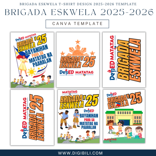 BRIGADA ESKWELA T-SHIRT DESIGN 2025-2026 TEMPLATE