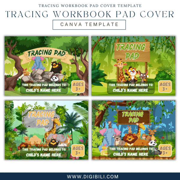TRACING WORKBOOK PAD COVER TEMPLATE - Image 2