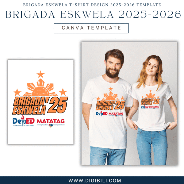 BRIGADA ESKWELA T-SHIRT DESIGN 2025-2026 TEMPLATE - Image 2