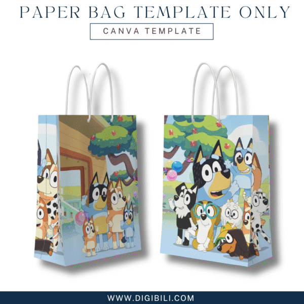 PAPER BAG (A4 SIZE) TEMPLATE ONLY
