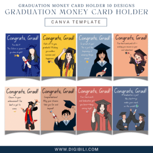 GRADUATION MONEY CARD HOLDER TEMPLATE