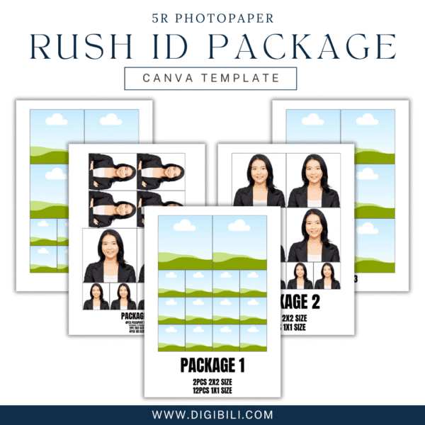 5R PHOTOPAPER RUSH ID 1-10 PACKAGE TEMPLATE