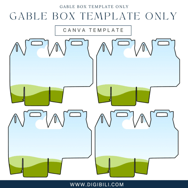 GABLE BOX TEMPLATE ONLY
