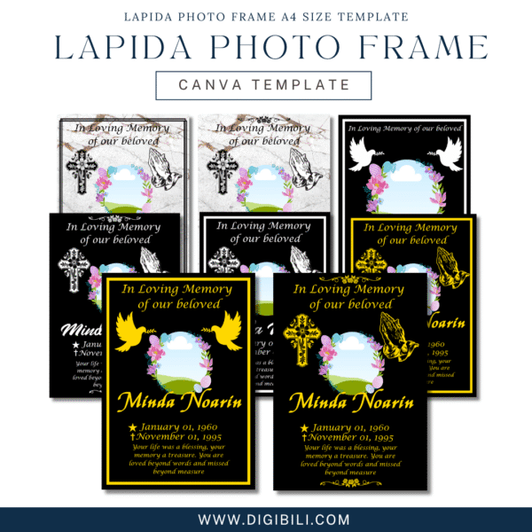 LAPIDA PHOTO FRAME A4 SIZE TEMPLATE