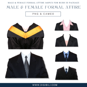MALE & FEMALE FORMAL ATTIRE FOR RUSH ID PACKAGE