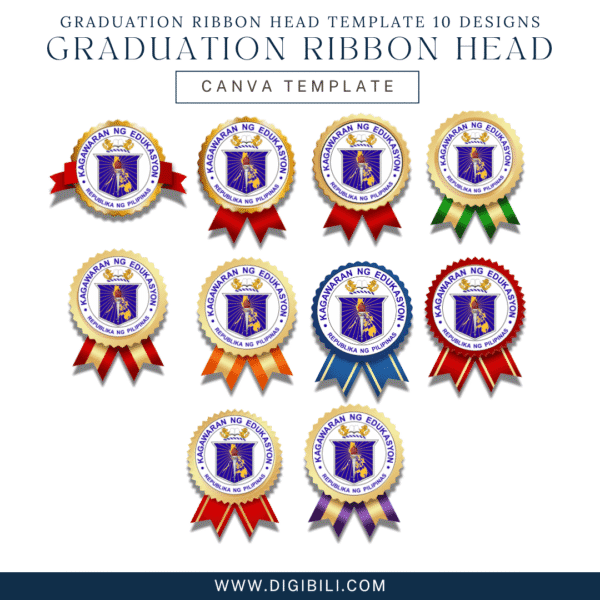 GRADUATION RIBBON HEAD TEMPLATE