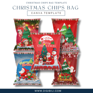 CHRISTMAS CHIPS BAG TEMPLATE