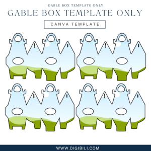GABLE BOX TEMPLATE ONLY