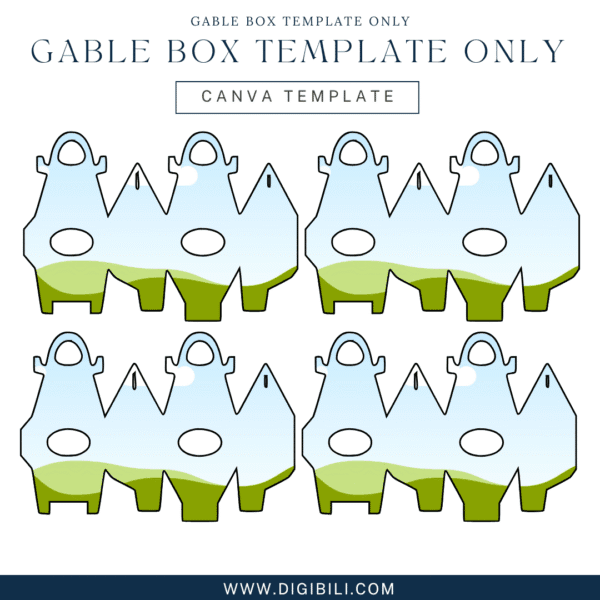 GABLE BOX TEMPLATE ONLY