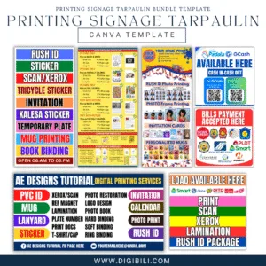 PRINTING SIGNAGE TARPAULIN BUNDLE TEMPLATE