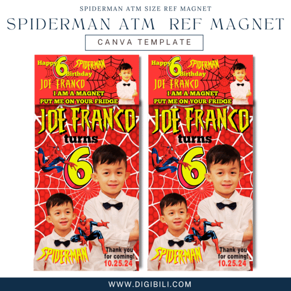 SPIDERMAN ATM SIZE REF MAGNET