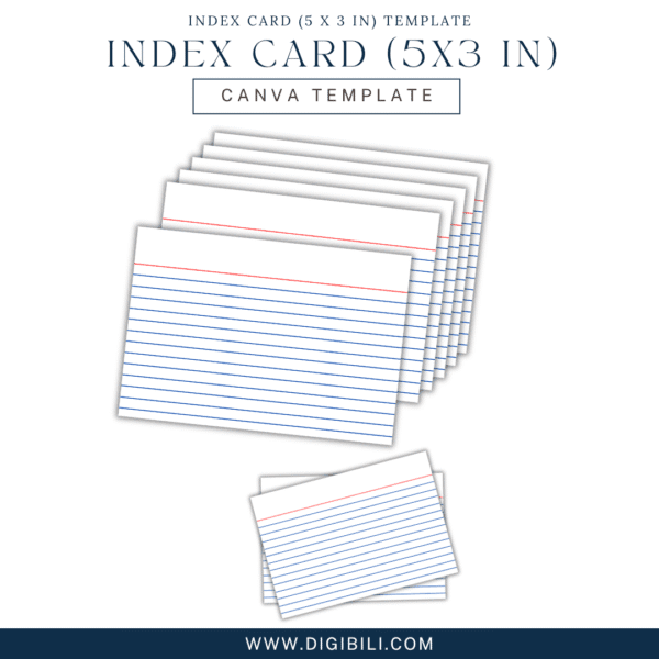INDEX CARD (5 x 3 in) TEMPLATE