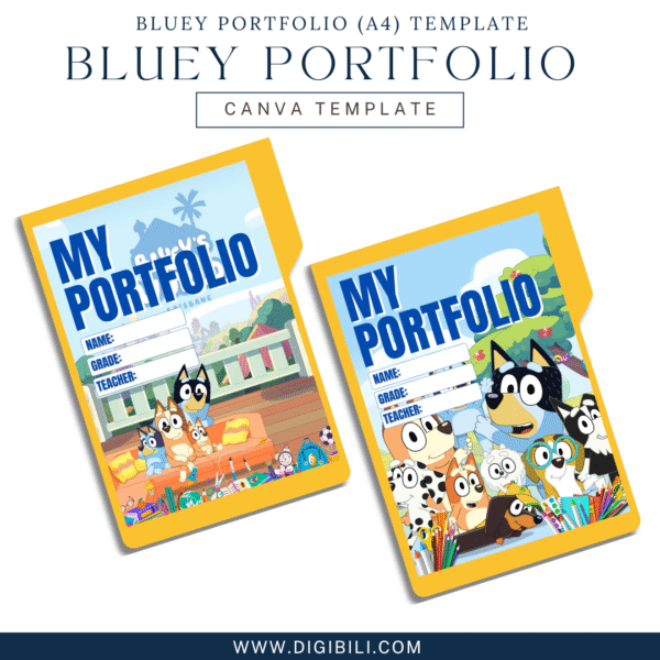 BLUEY PORTFOLIO (A4) TEMPLATE - Image 2