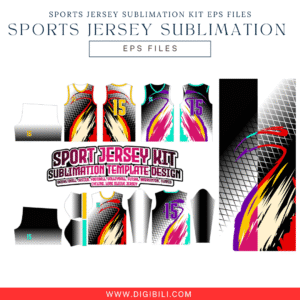SPORTS JERSEY SUBLIMATION KIT 17 DESIGNS EPS FILES