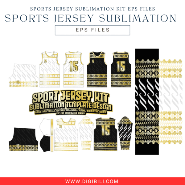 SPORTS JERSEY SUBLIMATION KIT 17 DESIGNS EPS FILES - Image 2