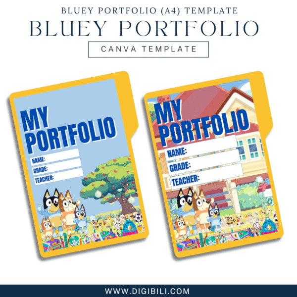 BLUEY PORTFOLIO (A4) TEMPLATE