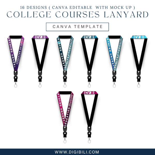COLLEGE COURSES LANYARD TEMPLATES - Image 3