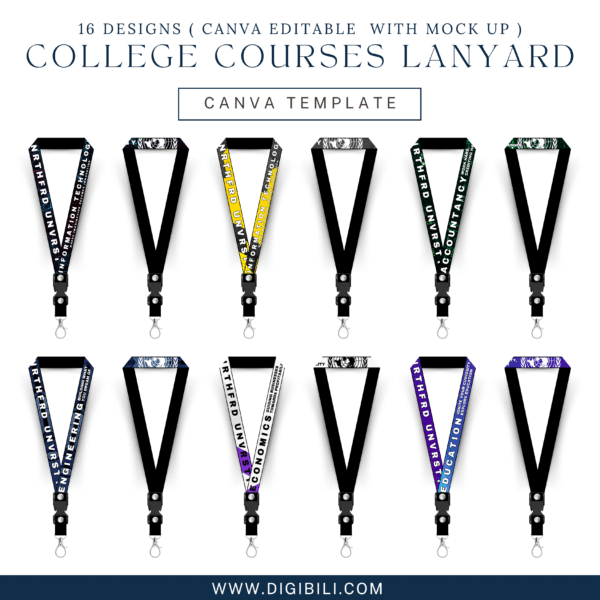 COLLEGE COURSES LANYARD TEMPLATES - Image 2