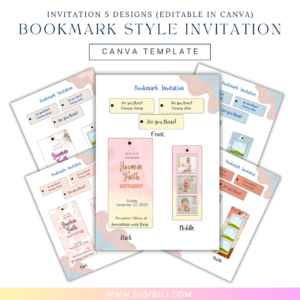 Bookmark Style Invitation