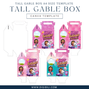TALL GABLE BOX (A4 SIZE) TEMPLATE