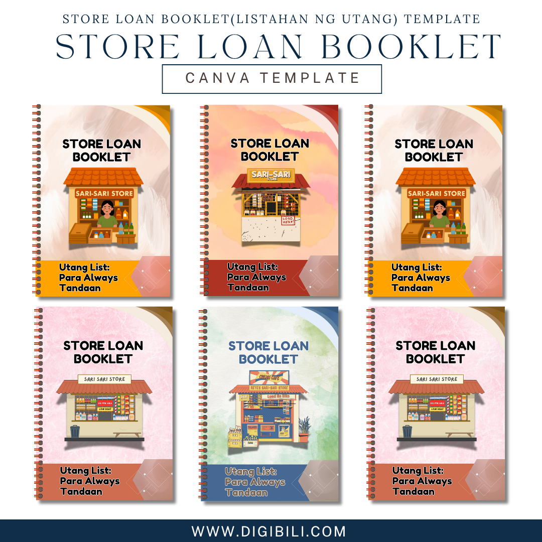STORE LOAN BOOKLET (LISTAHAN NG UTANG) TEMPLATE