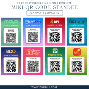 MINI QRCODE STANDEE TEMPLATE