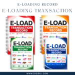E-LOADING TRANSACTION RECORD COVER W/LINE (A4, A5) | PNG READY TO PRINT