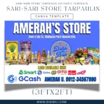 SARI-SARI STORE TARPAULIN (3ftx2ft) | CANVA TEMPLATE