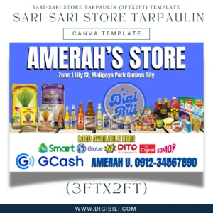 SARI-SARI STORE TARPAULIN (3ftx2ft) | CANVA TEMPLATE