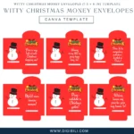 WITTY CHRISTMAS MONEY ENVELOPES (7.5 × 8 in) | CANVA TEMPLATE