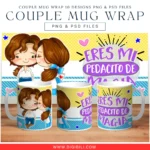 COUPLE MUG WRAP 10 DESIGNS | PNG & PSD FILES