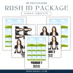 5R PHOTOPAPER RUSH ID PACKAGE | CANVA TEMPLATE