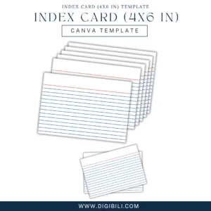 INDEX CARD (4×6 in) | CANVA TEMPLATE