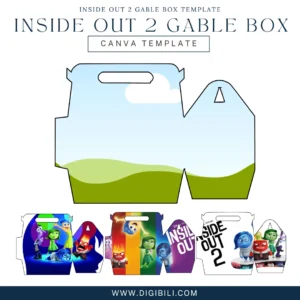 INSIDE OUT 2 GABLE BOX | CANVA TEMPLATE