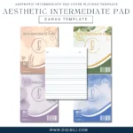 AESTHETIC INTERMEDIATE PAD COVER W/LINE | CANVA TEMPLATE
