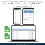 GCASH CASH IN-CASH OUT TRANSACTION RECORD (AUTO BALANCE TRACKER) ₱5K CAPITAL | GOOGLE SHEETS TEMPLATE