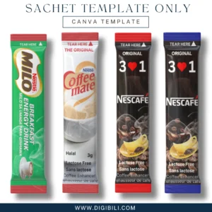 SACHET STICKS (FREE SIZE) | CANVA TEMPLATE