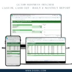 GCash Business Tracker | Cash In, Cash Out + Daily & Monthly Report | Google Sheets Template