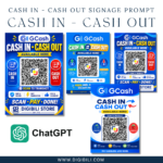 CASH IN - CASH OUT SIGNAGE CUSTOMIZE STORE NAME PROMPT | CHATGPT PROMPT