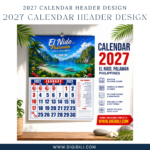 2027 CALENDAR HEADER DESIGN | PNG READY TO PRINT